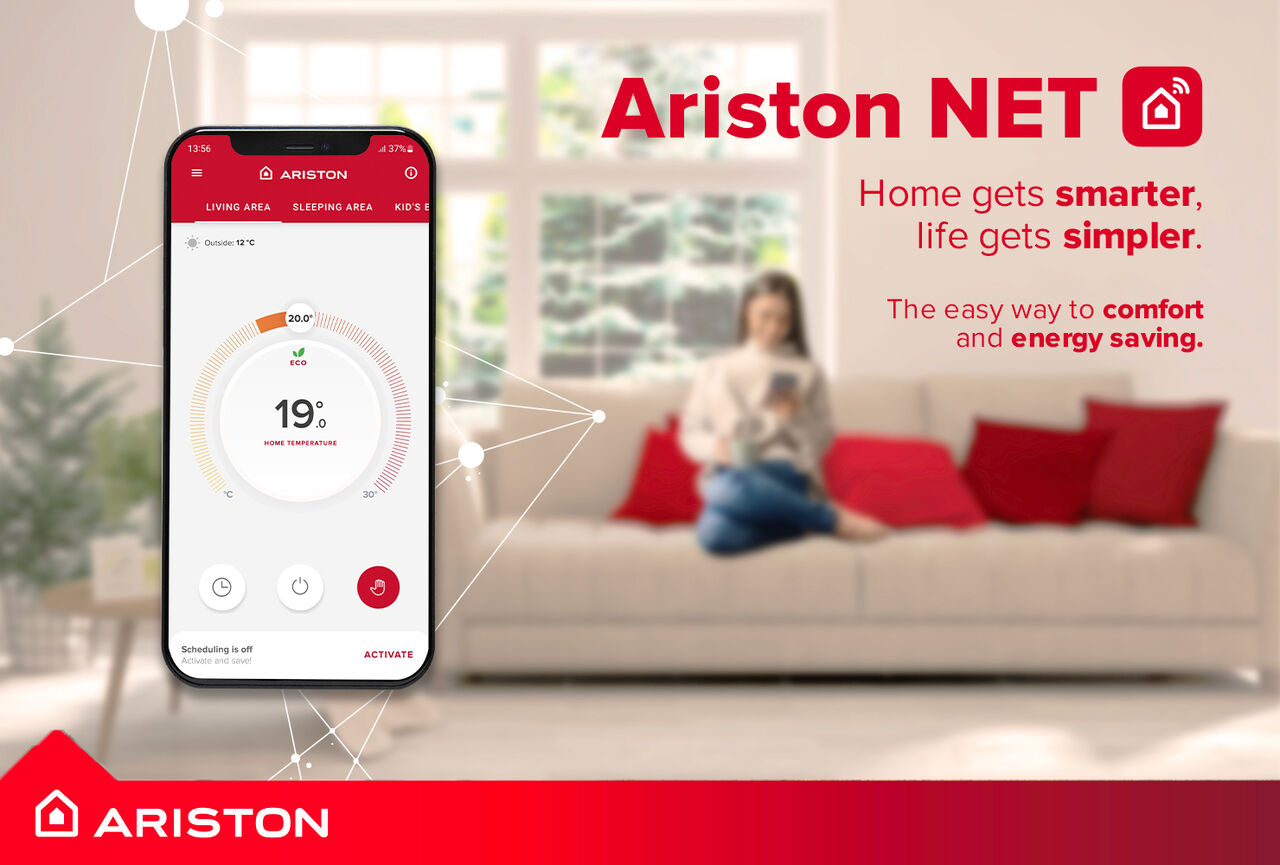 Smartphone featuring the app